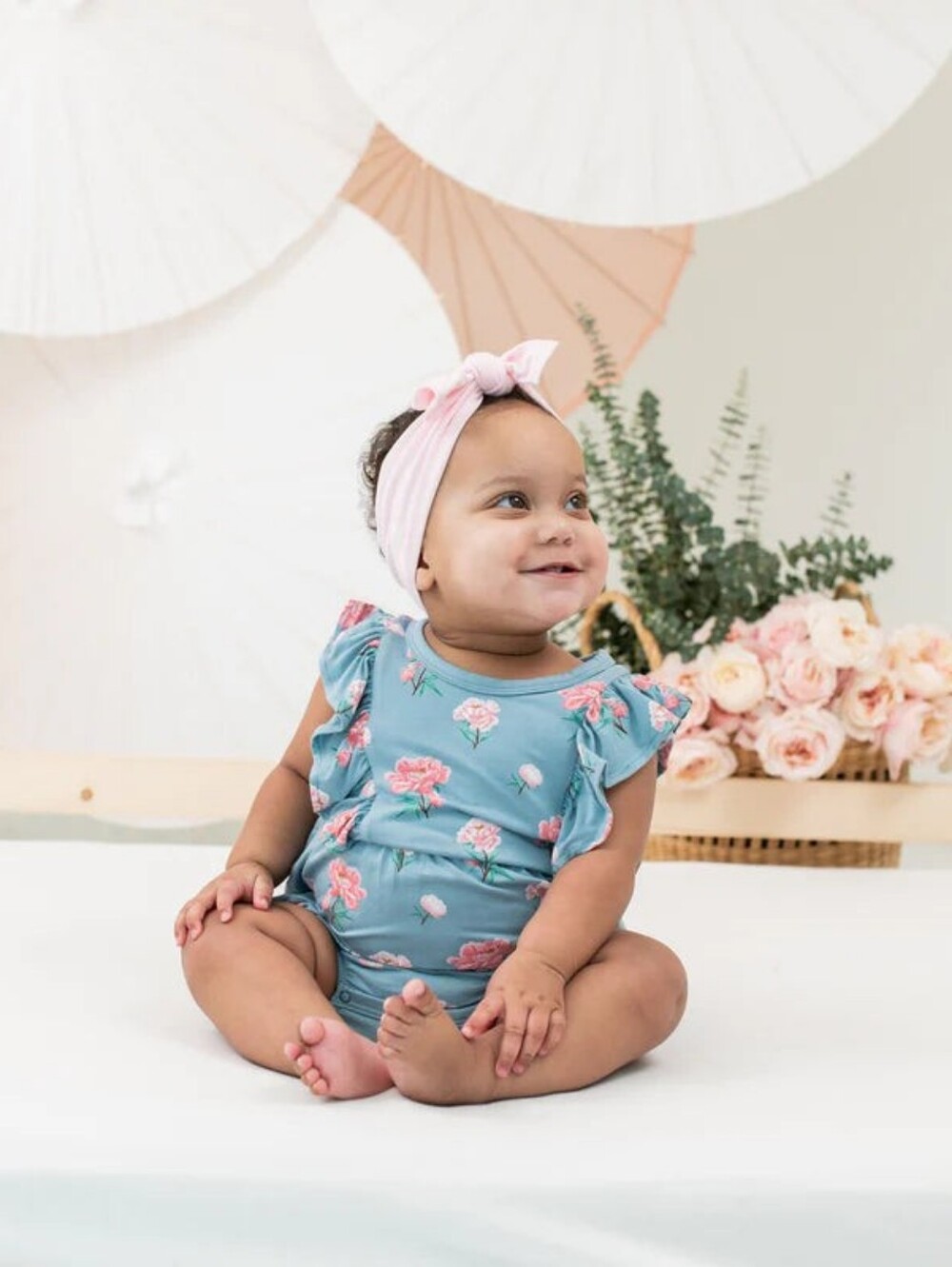 Kyte Baby Bubble Romper In Peony Size 6-12 Months
